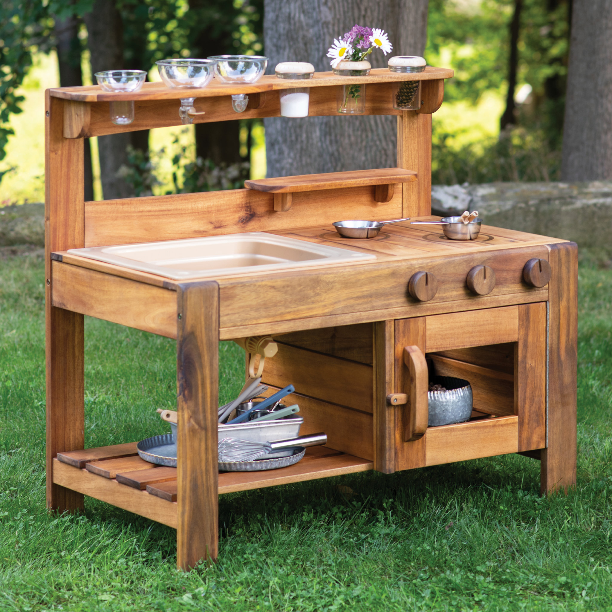 【レア】 BACKYARD／MUDDY MUZIC関連　2枚セット Guidecraft Acadia Outdoor Mud Kitchen & Reviews - Wayfair Canada
